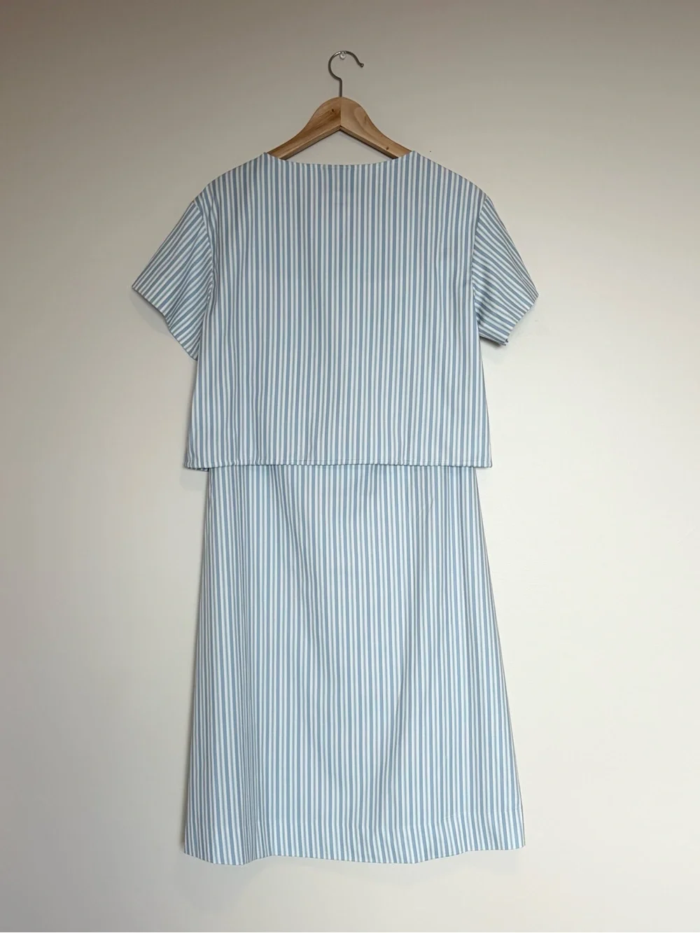 NEW Reformation Jordan Two Piece Skirt Set Cotton Calamari Stripe | US 6 UK 10 - Picture 9 of 15